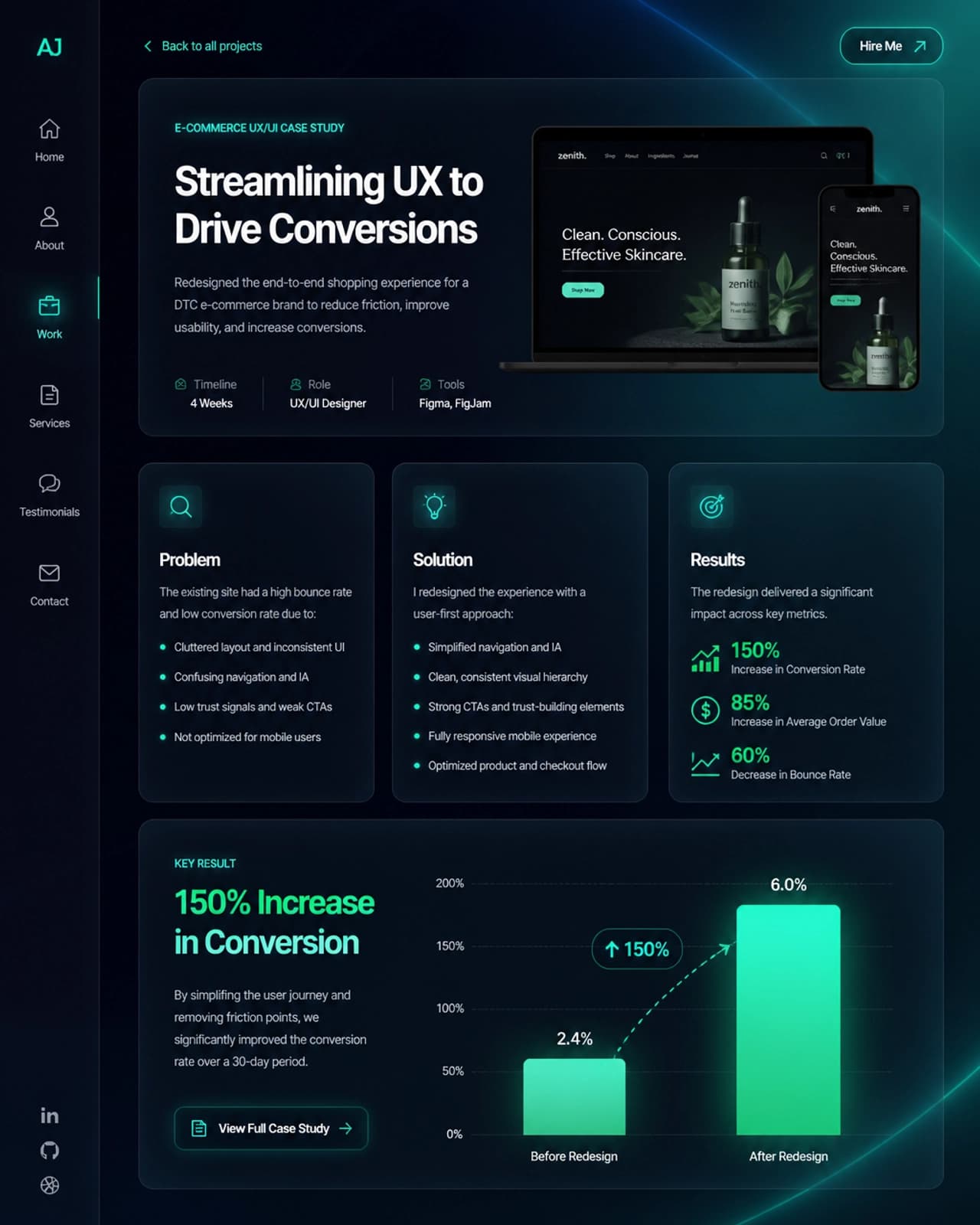 Exemplo de case study focado em processo e resultados tangíveis